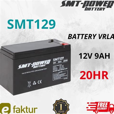 Jual Battery Ups Smt Power V Ah Hr Aki Kering Ups Smt Shopee