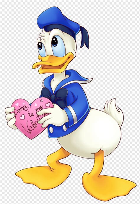 Pato Donald Enamorado Dibujos Animados Pato Donald Png Pngwing