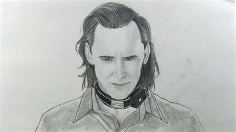 Loki Tom Hiddleston Pencil Sketch Timelapse Youtube