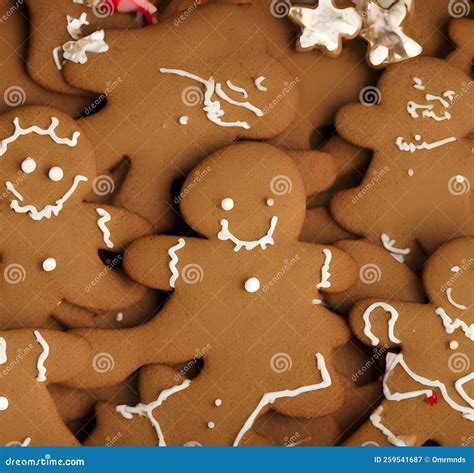 Galletas De Jengibre De Una Comida Tradicional Inglesa Para Hombres De