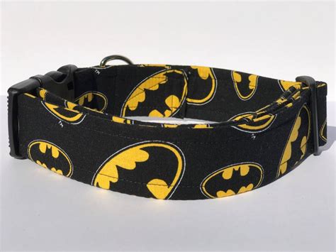 Superhero Dog Collar Batman Dog Collar Large Dog Collar Etsy