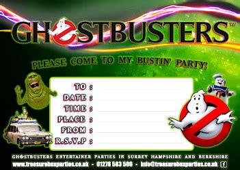 Ghostbusters Free Party Invitations and Activities Downloads ...