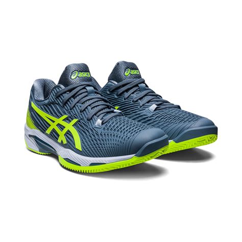 Buy Asics Solution Speed Ff2 Clay Clay Court Shoe Men Blue Neon Green