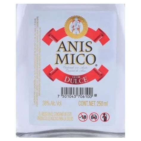 Pack De 4 Anis Mico Dulce 250 Ml