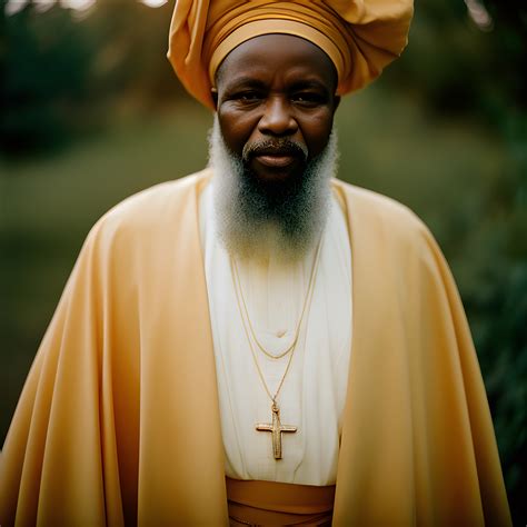 Intense portrait of an African priest • VIARAMI