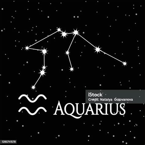 Aquarius Constellation Zodiac Sign Pattern For Your Packaging Fabric