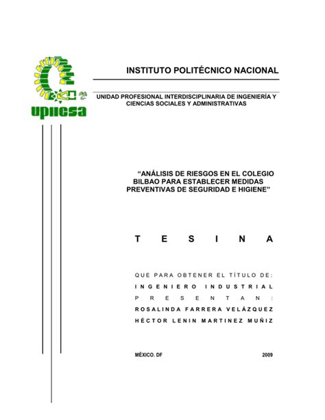 tesina Instituto Politécnico Nacional