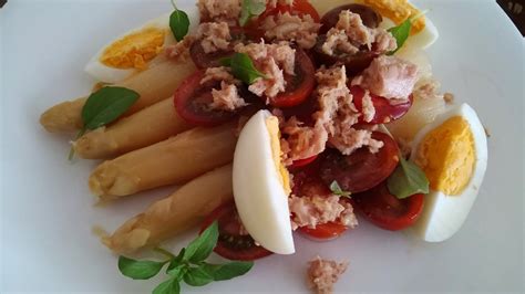 Las Recetas De Mi Cocina Ensalada De Esp Rragos Y Huevo