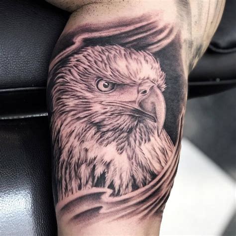 Handsome eagle by Mikhail @mikhail88ink #tattoo #tattooart # ...