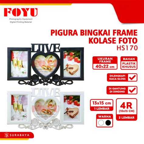 Jual Pigura Bingkai Frame Foto Kolase Multi Photo Hs Putih Kota