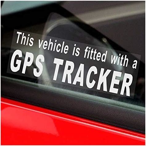 Platinum Place 5 X Gps Tracking Device Security Window Stickers Outline