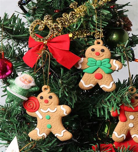 Large Gingerbread Man Ornaments Gingerbread Christmas Decor Christmas