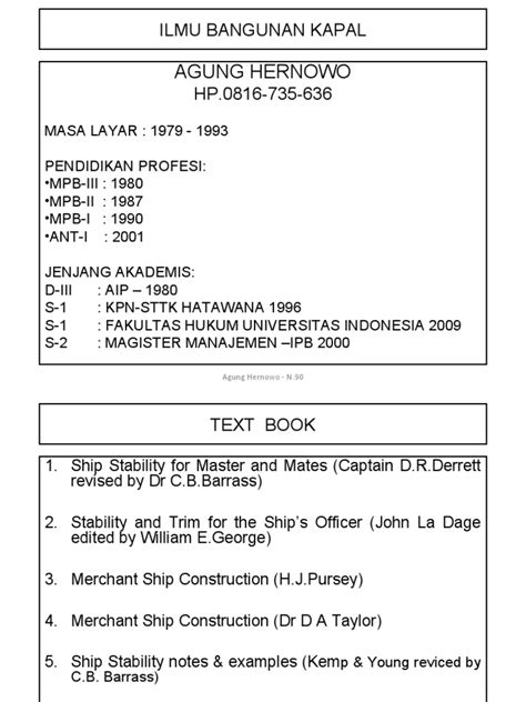 1 Ilmu Bangunan Kapal Jenis Jenis Kapal Pdf