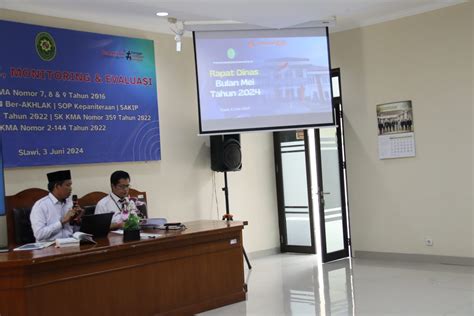 Rapat Dinas Bulan Mei Tahun Pengadilan Negeri Slawi Kelas I B