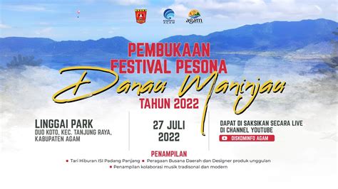 Pembukaan Festival Pesona Danau Maninjau Tahun Youtube