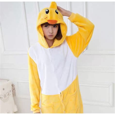 Jual Baju Onesie Kostum Duck Bebek Piyama Kigurumi Cosplay Baju Tidur