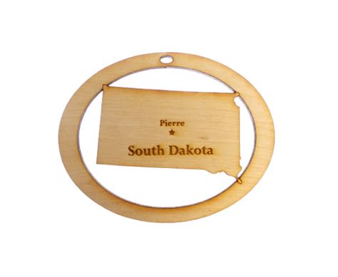 Personalized South Dakota Ornament South Dakota Souvenir