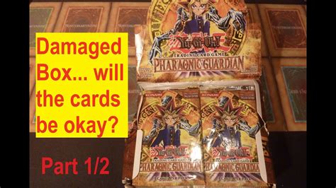 Opening A DAMAGED Yugioh Pharaonic Guardian Booster Box 1 2 Are The