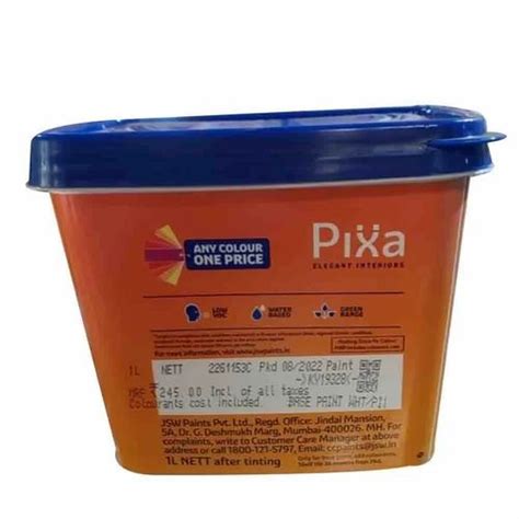 JSW Pixa Elegant Interior Paint Packaging Size 1 L At Rs 245 Bucket