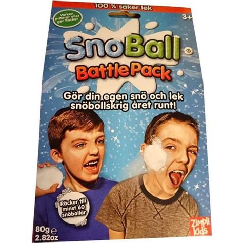 Zimpli Kids Snoball Play 4 Use Pack From Magically Turns Water Into