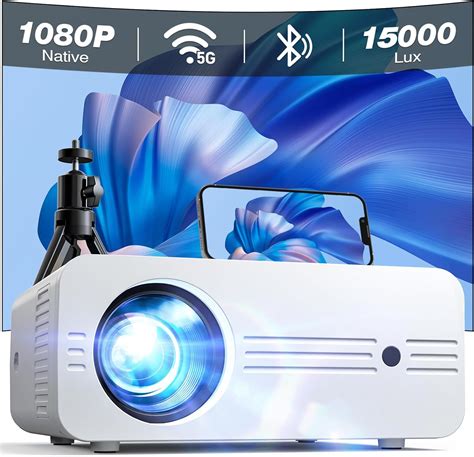 Projector 2024 Upgraded Mini Portable Projector 5G WiFi Bluetooth