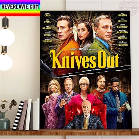 Knives Out Official Poster Home Decor Poster Canvas - REVER LAVIE