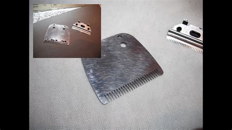 Sharpening hair clipper blades with sandpaper - YouTube