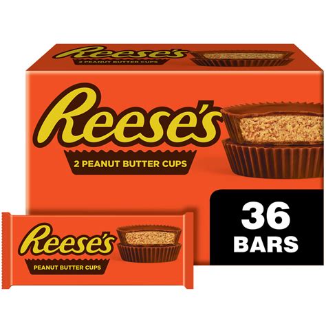 REESE'S Milk Chocolate Peanut Butter Cups Standard Size 1.5oz Candy Bar