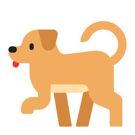 Dog Flat Icon Fluentui Emoji Flat Iconpack Microsoft