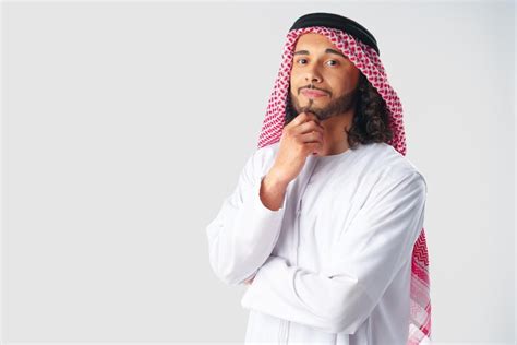 Premium Photo Portrait Of A Young Arab Man Wearing Middleeastern