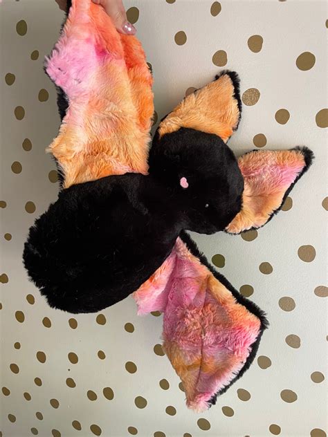 Large black plushie bat – Live Sweet Shop