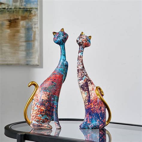 Cadeaux Amour Symboles Sculpture De Chats Ornement Abstremberg