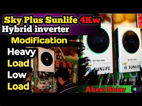 Sunlife Kw Hybrid Inverter Kw Inverter Setup Dual Output Heavy