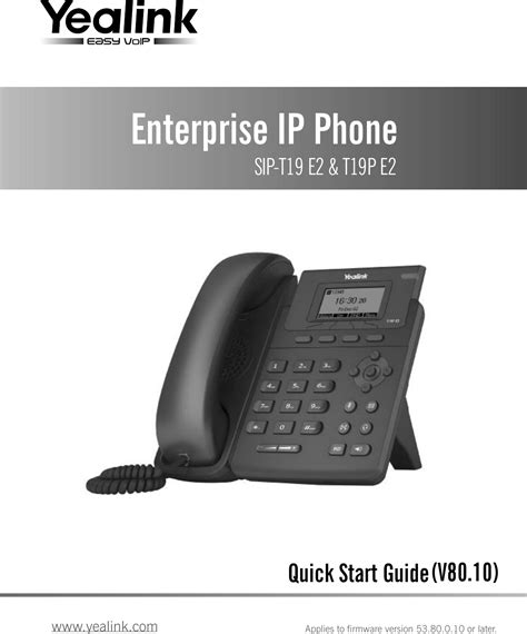 Yealink T Pe Ip Phone User Manual A R B Tmp