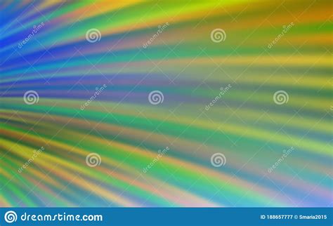 Light Blue Green Vector Texture With Curved Lines Stock Vector