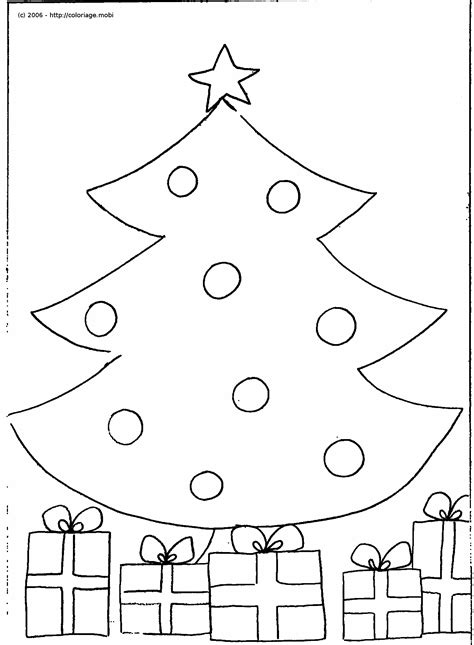 Coloriage Dessiner Sapin De Noel Vide