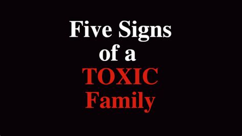 Five Signs of a Toxic Family - WomenWorking