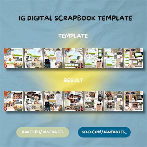 Dump Instagram Digital Scrapbook Template Ja S Ko Fi Shop In