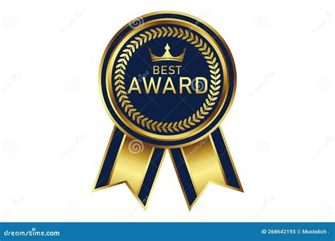award badge  gold color stock illustration illustration  badge