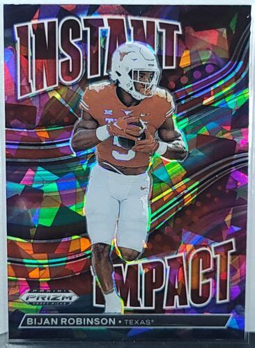 Panini Prizm Draft Picks Instant Impact Bijan Robinson Rookie Card