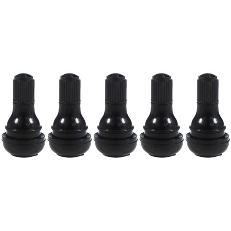 Snapklik Pcs Tr Black Rubber Snap In Tire Valve Stem Upgraded