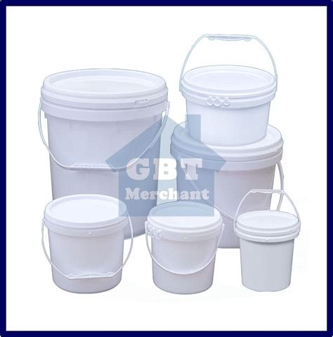 5L 10L 15L 20L Plastic Bucket With Handle And Lids Food Grade