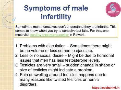 Ppt Symptoms Of Male Infertility Powerpoint Presentation Free Download Id12057935