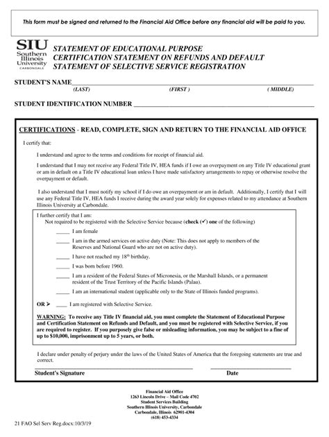 Fillable Online Fao Siu 2019 2020 Custom Verification Form V4