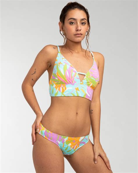 Mujer Dreamland Rev Tropic Braguita De Bikini Reversible Para Mujer