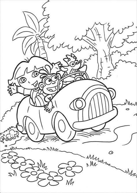 Free & Easy To Print Dora Coloring Pages - Tulamama