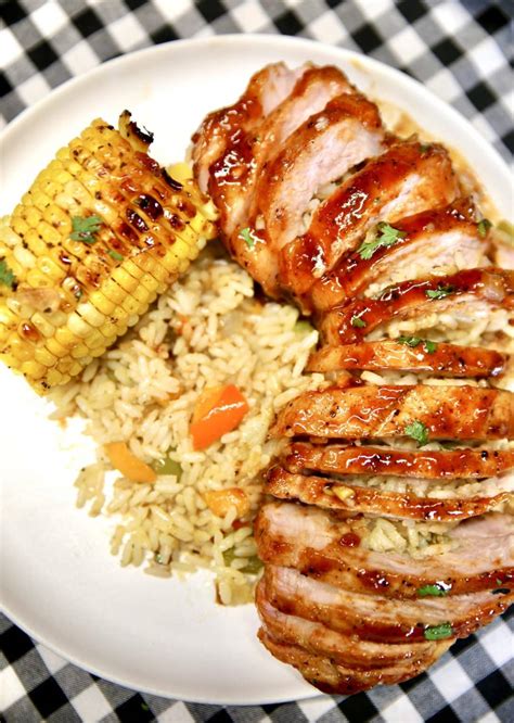 Rice Stuffed Pork Chops - Out Grilling