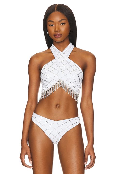 Beach Riot X Revolve Jessica Bikini Top In White Revolve