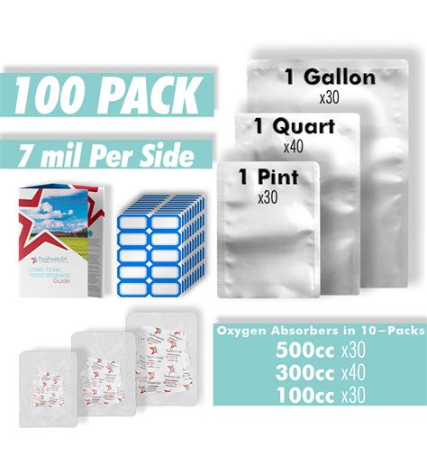 mylar bags oxygen absorbers 7