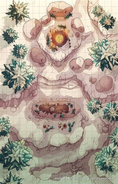 [oc][art] Fey Vale Feywilds Battle Map 30x45 R Dnd